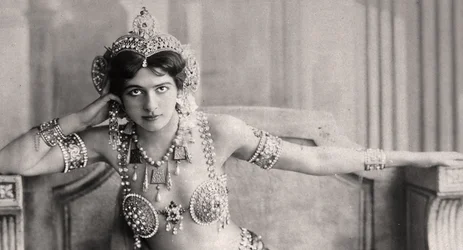 Mata Hari Wearing a Jeweled Bikini